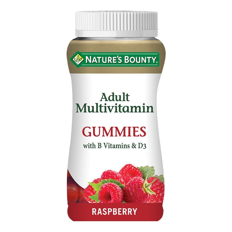 Adult Multivitamin Gummies with B vitamins and D3 60 pastilles