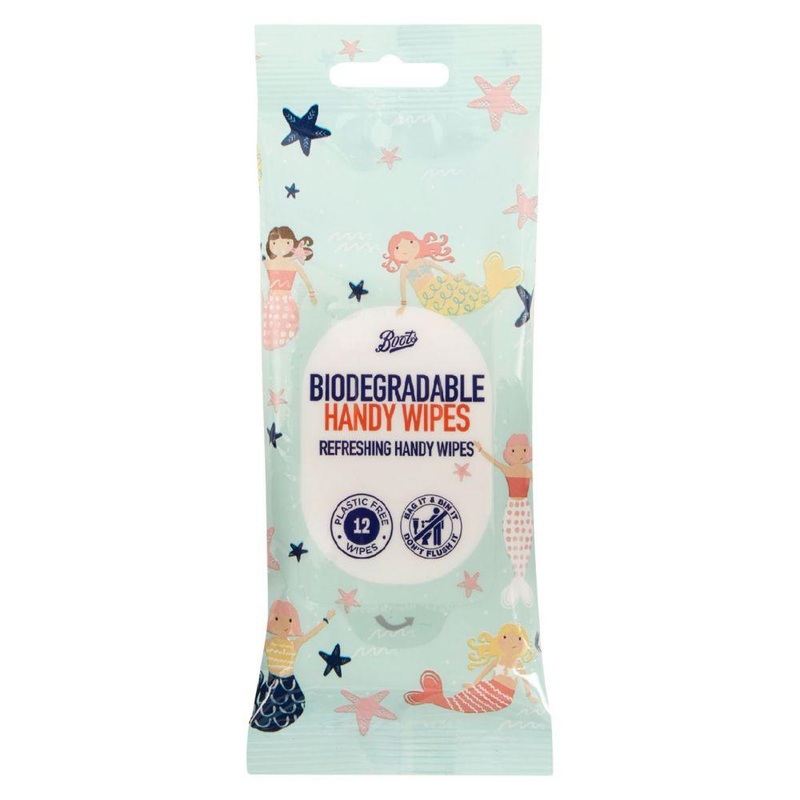 Biodegradable Refreshing Mermaid Handy Wipes 12 Pack