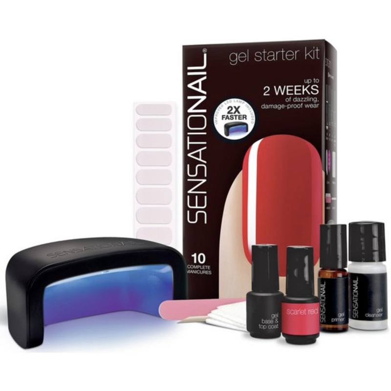 Sensationail Gel Starter Kit Scarlet Red