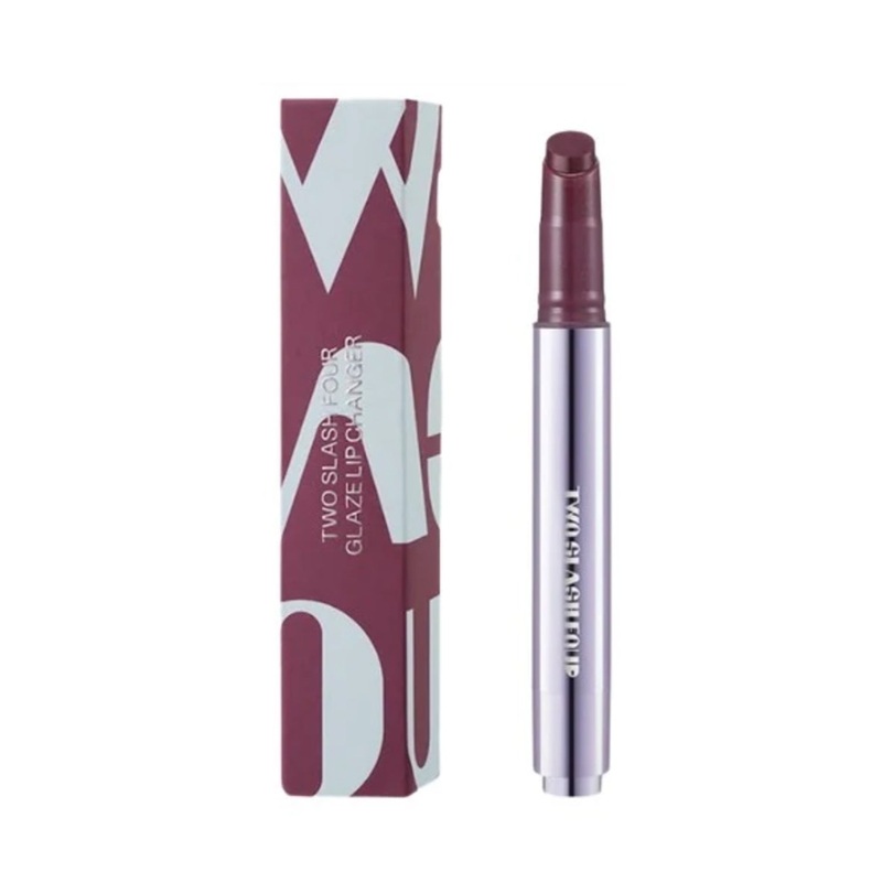 TWO SLASH FOUR Glaze Lip Changer 2.7g 7 colors Nu Black Cherry