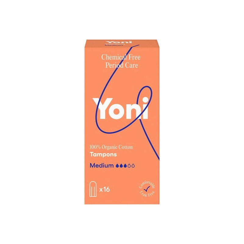 Organic Non Applicator Tampons Medium 16 packs