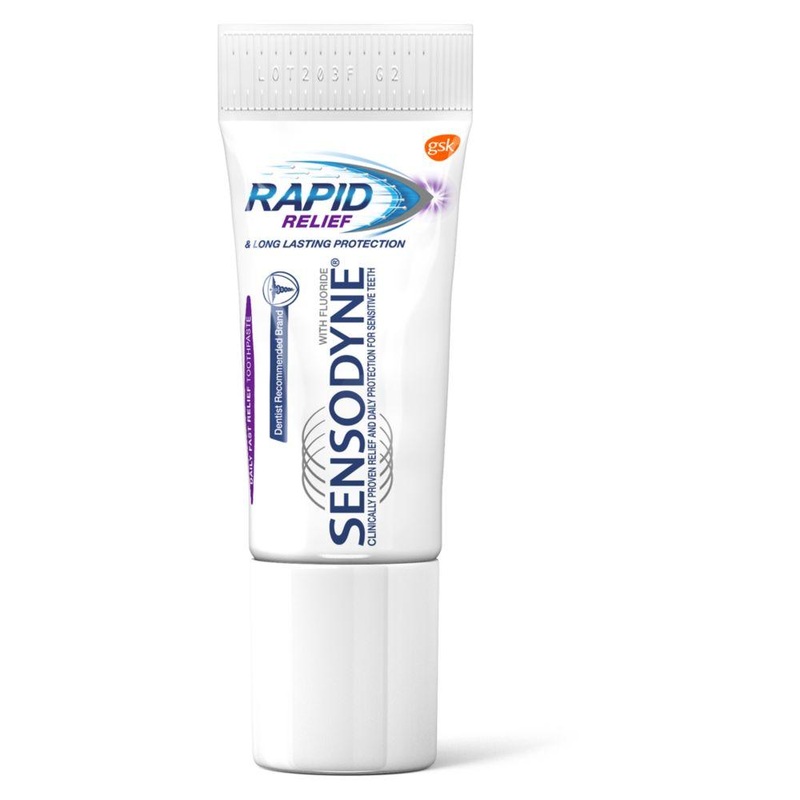 Rapid Relief Sensitive Toothpaste 15Ml Travel Size