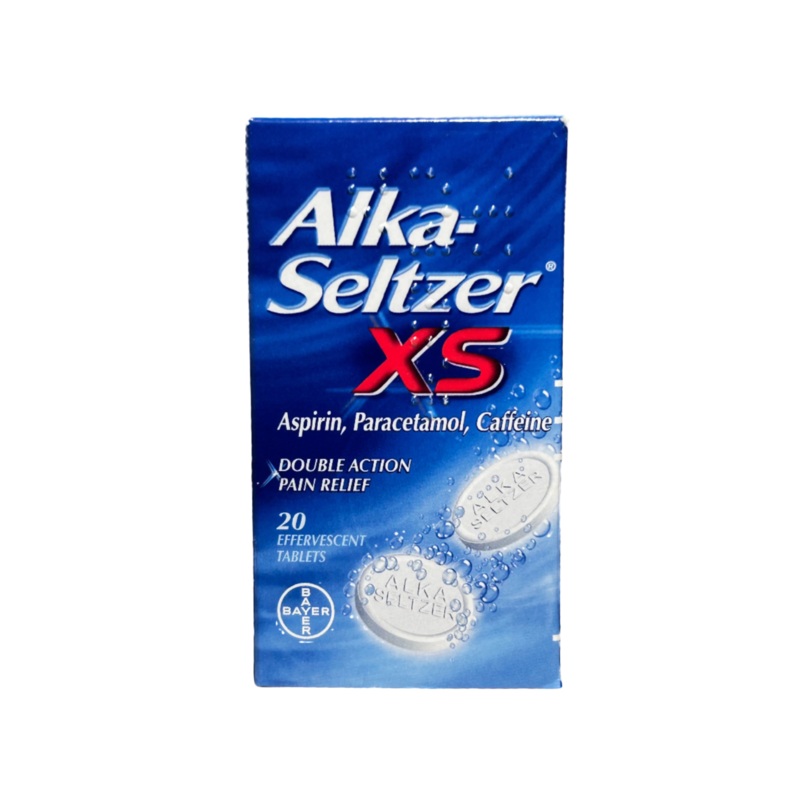 XS Aspirin Paracetamol Caffeine 20 Effervescent Tablets