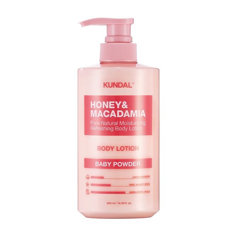 KUNDAL Honey & Macadamia Body Lotion 500ml (Choose from 9 Scents) White Musk