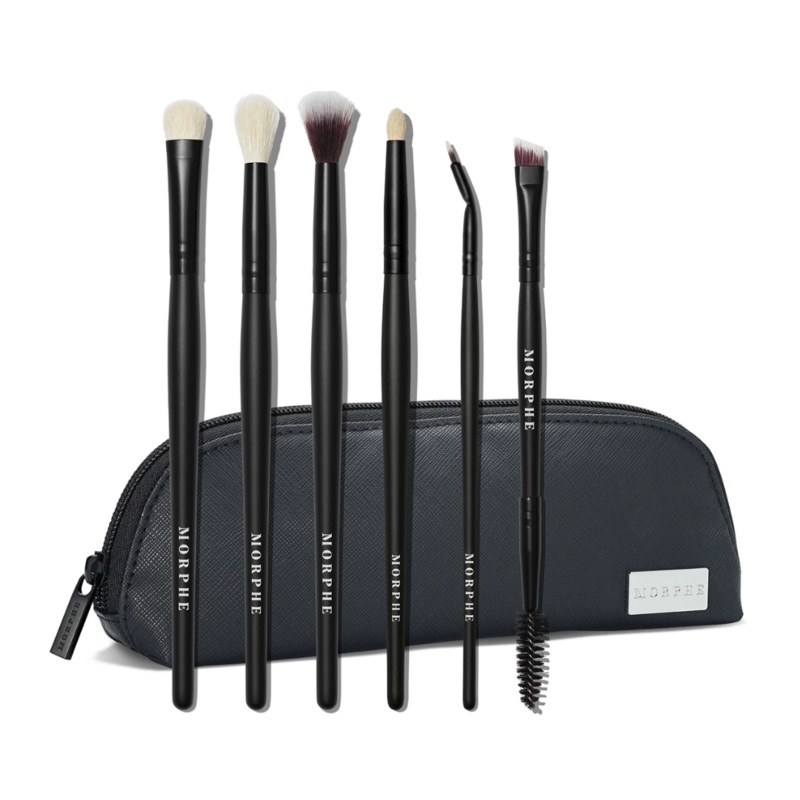 Morphe Eye Stunners 6 Piece Eye Brush Collection & Bag