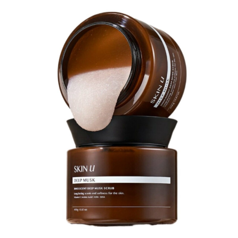 SKIN U Acne Ingrown Hair Care Scrub 450g (3 Type) #Deep Musk