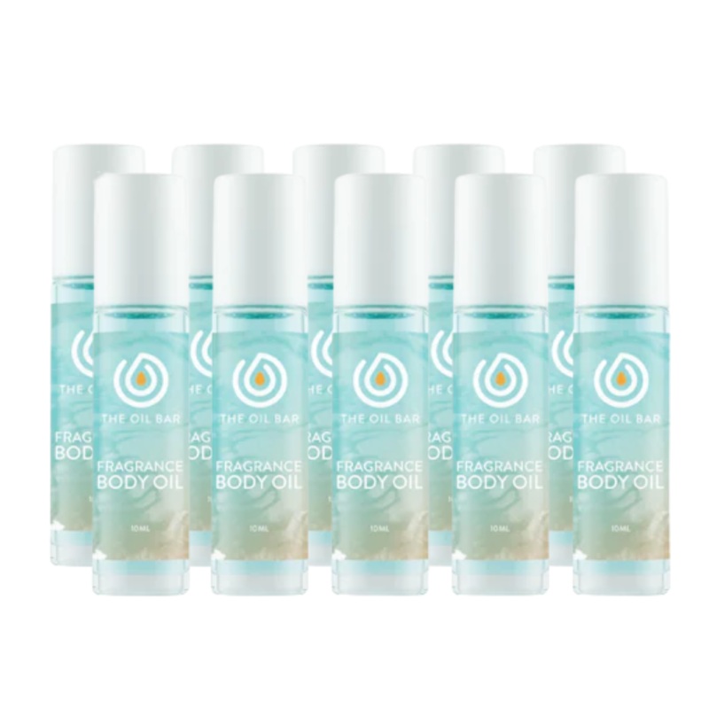 The Perfect 10: Women's Fragrance Body Oil: 1/3oz (10 Pack)