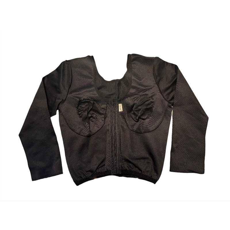 Sleeved Bralet Black Extra Large XL Black