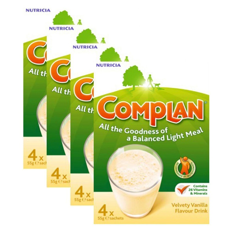 Vanilla Flavour Nutritonal Drink - 4 Packs (16 X 55G Sachets)