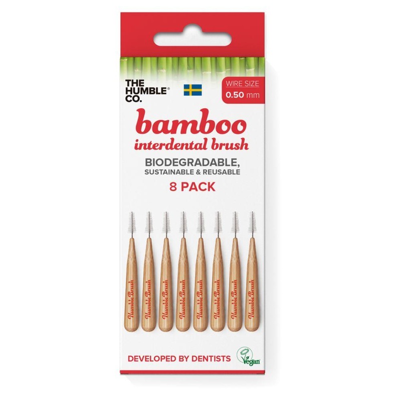 Bamboo Interdental Brush 0.5Mm 8 Pack