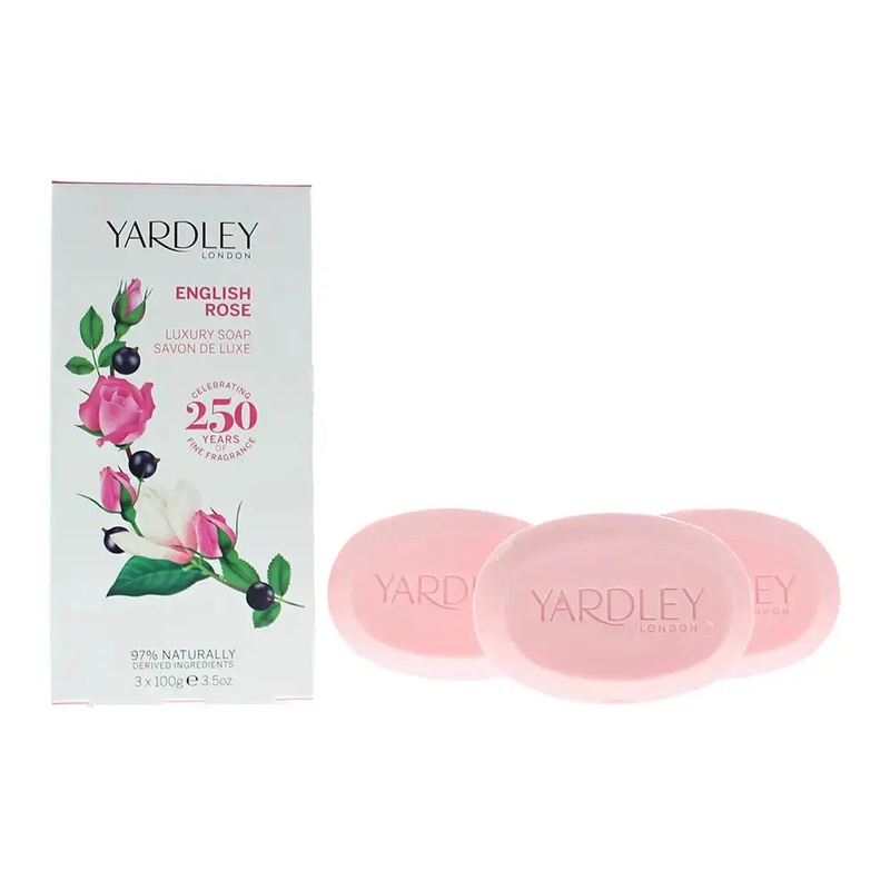 Yardley English Rose Luxury Soap 3 x 100g Set