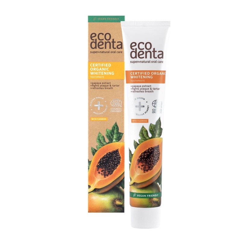 Organic Whitening Toothpaste With Papaya Extract 75ml