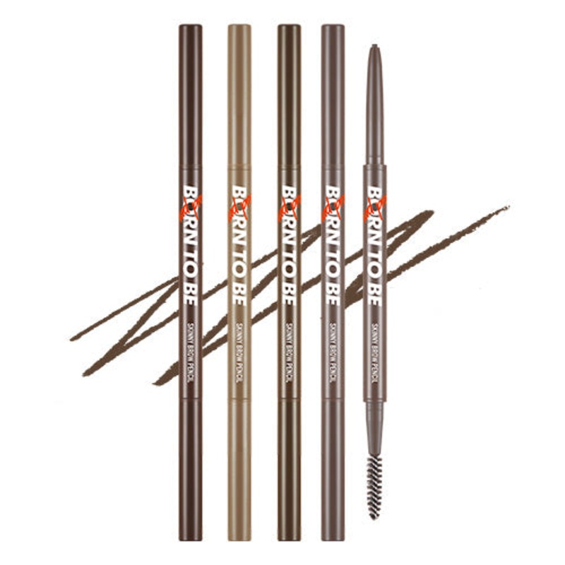 A'PIEU Born To Be Madproof Skinny Brow Pencil 0.08g - 4 Colors 01 Dark Brown