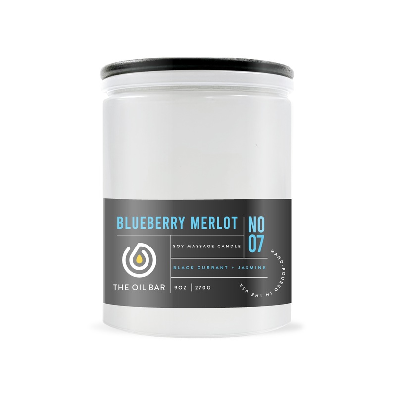 No. 7 Blueberry Merlot Soy Massage Candle