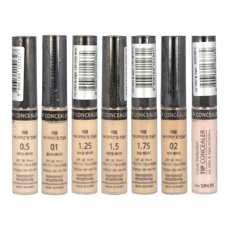 the SAEM Cover Perfection Tip Concealer 6.5g (7 shades) #0.5 Ice Beige