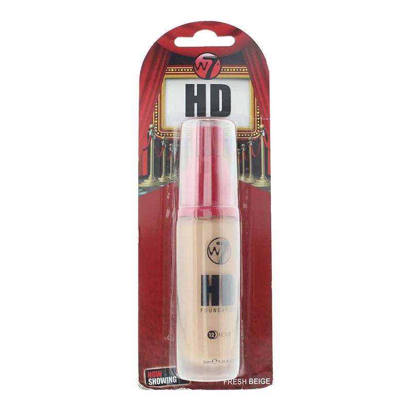 W7 HD Foundation Fresh Beige 30ml