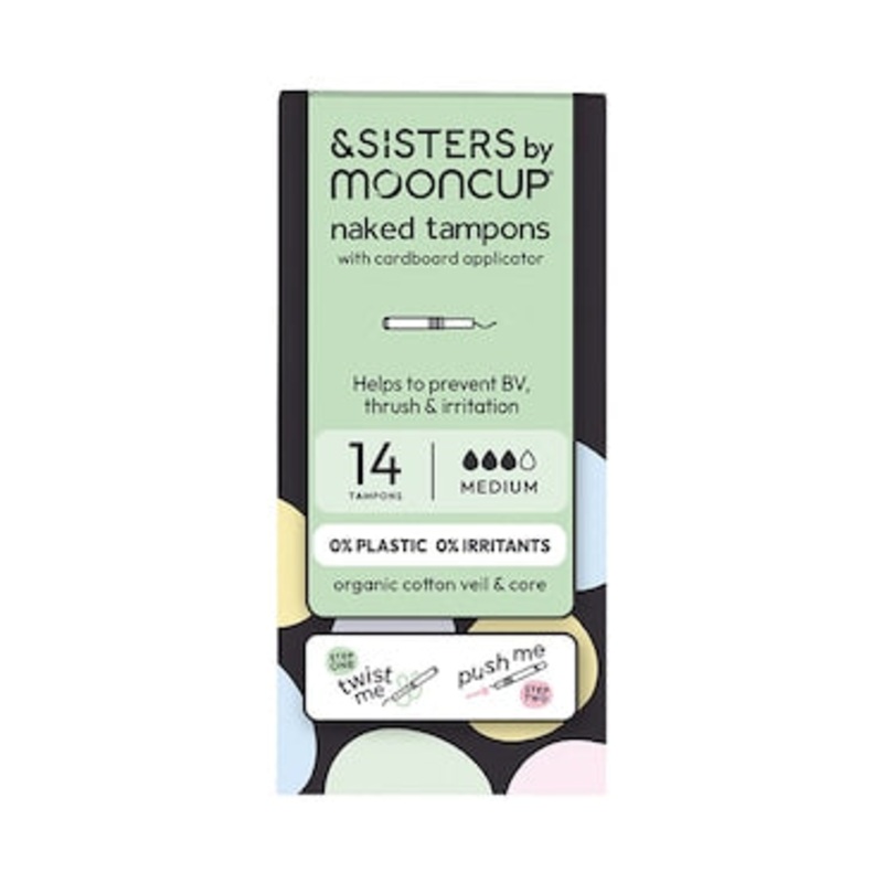 Eco-Applicator Tampons-Medium Absorbency 14 units