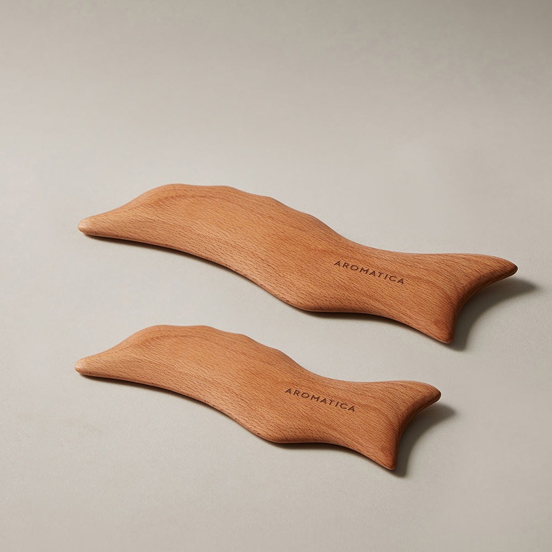 AROMATICA Wood Dolphin Face & Body Massage Tool Baby Dolphin Massager(S)