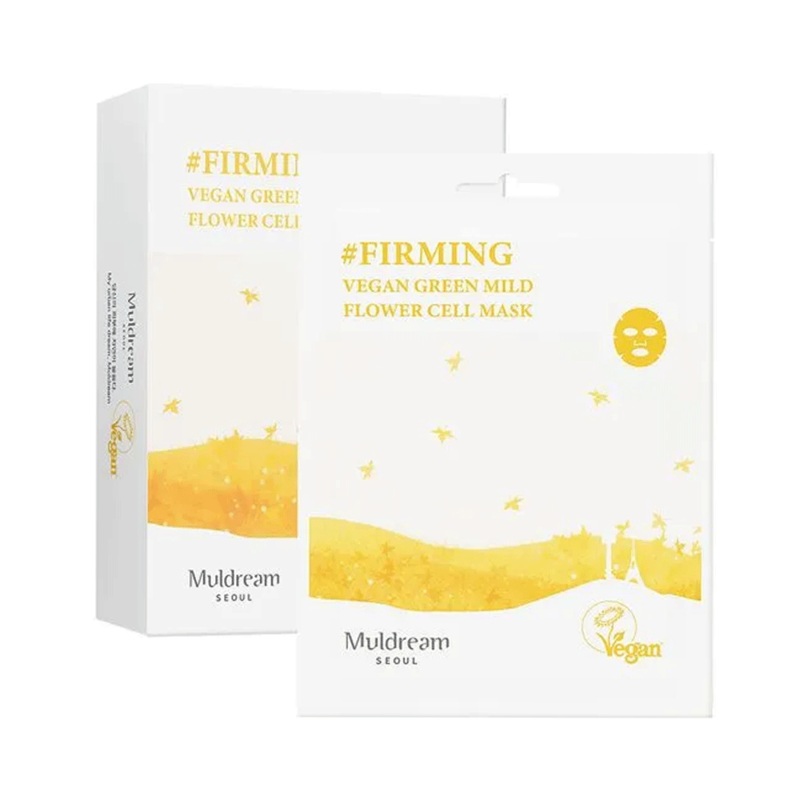 Muldream Vegan Green Mild Flower Cell Mask 25ml *10ea