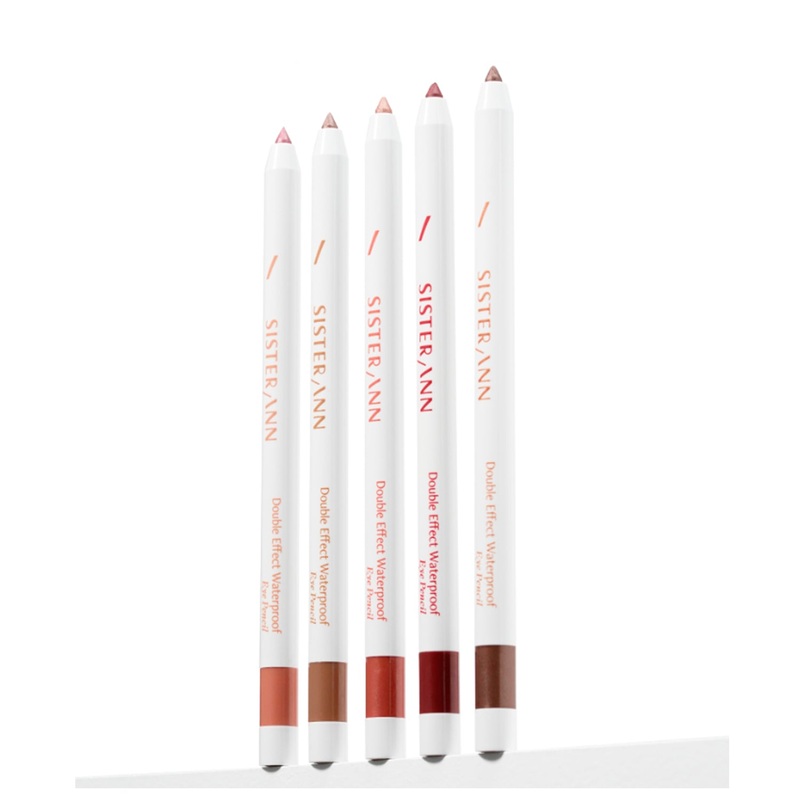 SISTER ANN Double Effect Waterproof Eye Pencil 0.5g (Renewal) 13 colors 01 Midnight Black