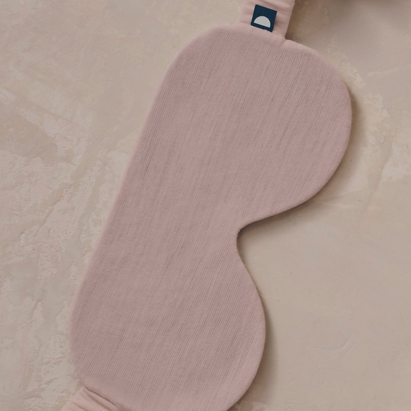 Merino Jersey Sleep Mask - Dusty Rose