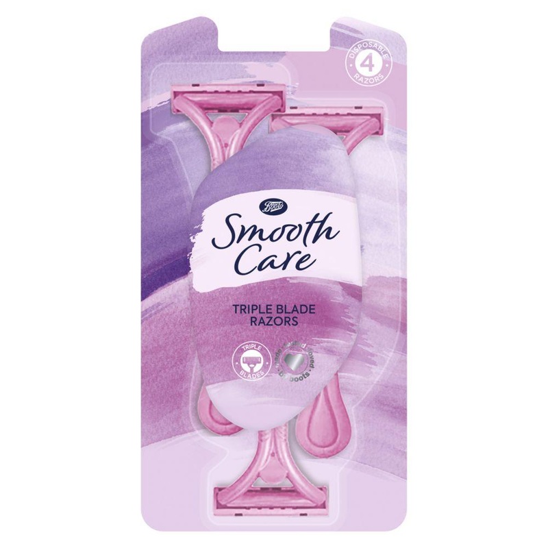 Smooth Care Triple Blade Razors 4Pk
