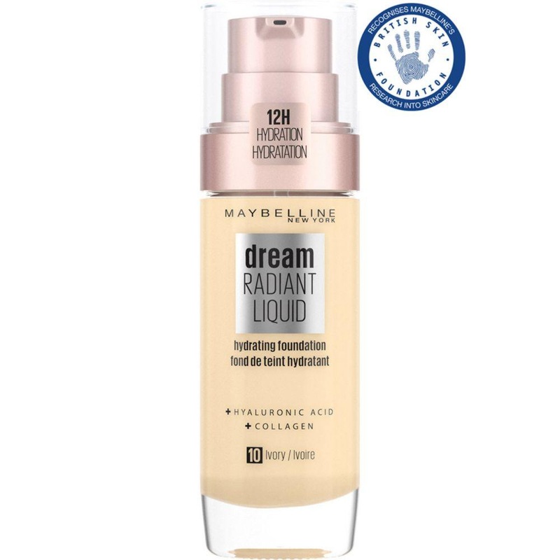Dream Radiant Liquid Hydrating Foundation With Hyaluronic Acid And Collagen Ivory
