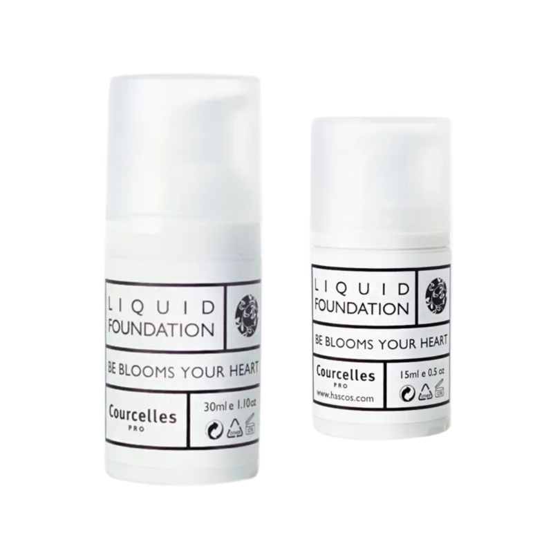 Courcelles Liquid Foundation  NO.100 Low Powdery (Choose 15ml or 30ml) 15ml