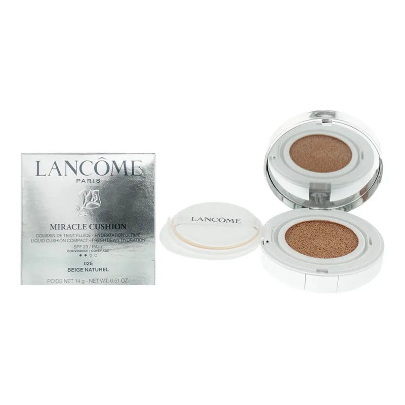 Lancme Teint Miracle Cushion Compact #025 Beige Natural Foundation 14g
