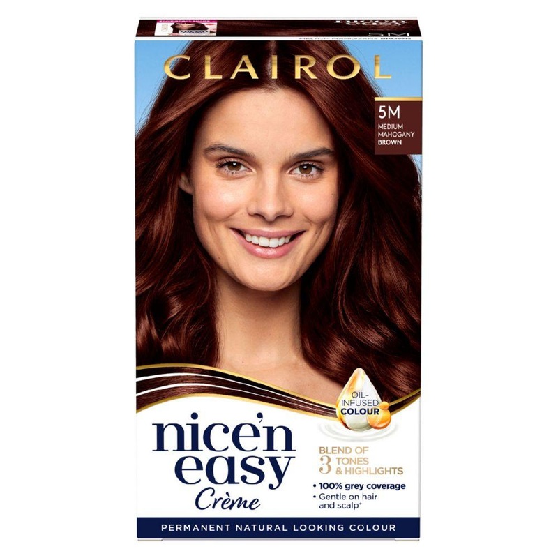 Nice N Easy Permanent Hair Dye Medium Mahogany Brown 5M 177Ml