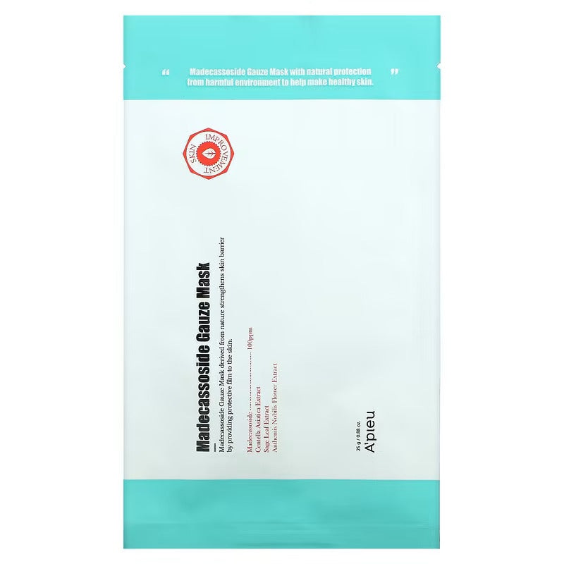 A'PIEU Madecassoside Gauze Mask 25g (5ea/10ea) 5ea