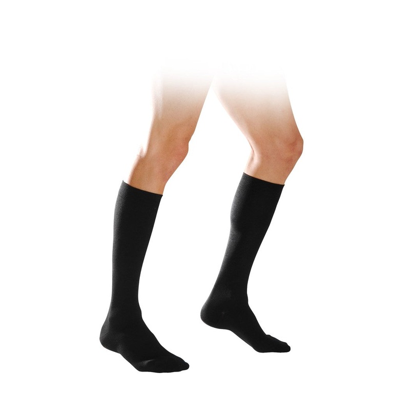 Essential Cotton Class 2 Calf Long Large Black 1 pair Large Black