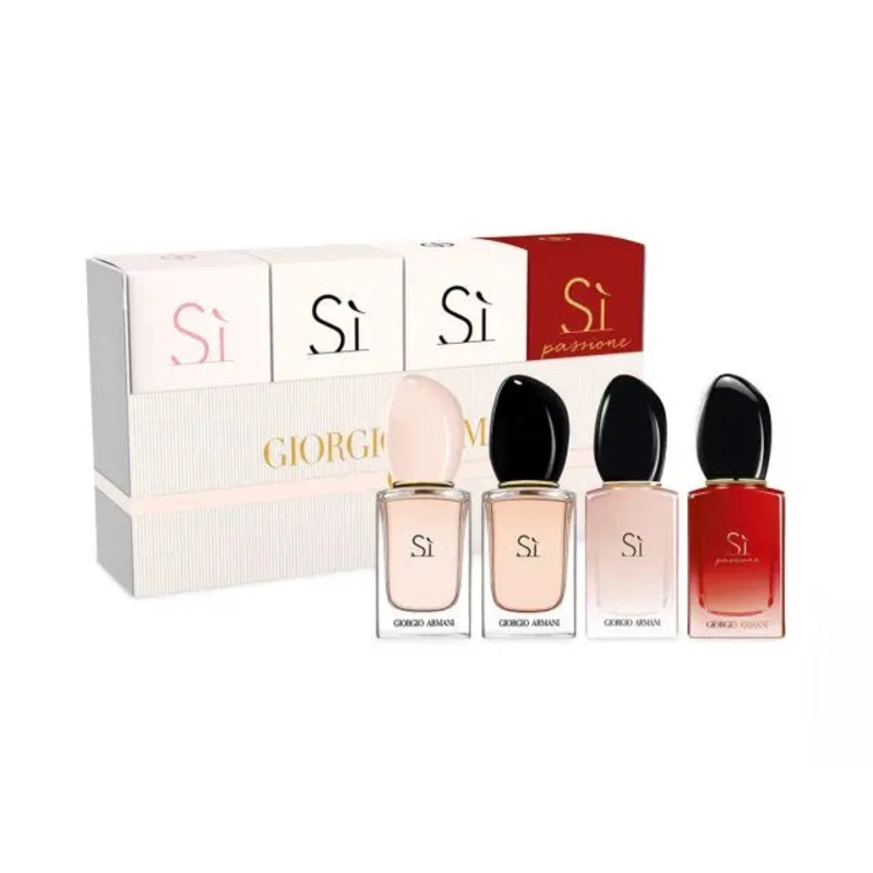 Armani Si Miniature Perfume Set Passionne 7ml + Passionne Eclat 7ml + Si 7ml + Intense 7ml