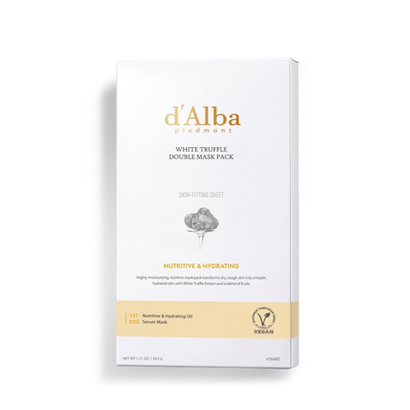 d'Alba White Truffle Double Mask Pack (Nutritive) 32.5g