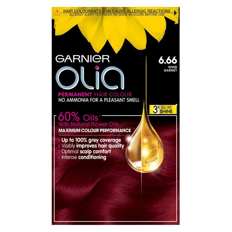 Olia 6.66 Vivid Garnet Red No Ammonia Permanent Hair Dye