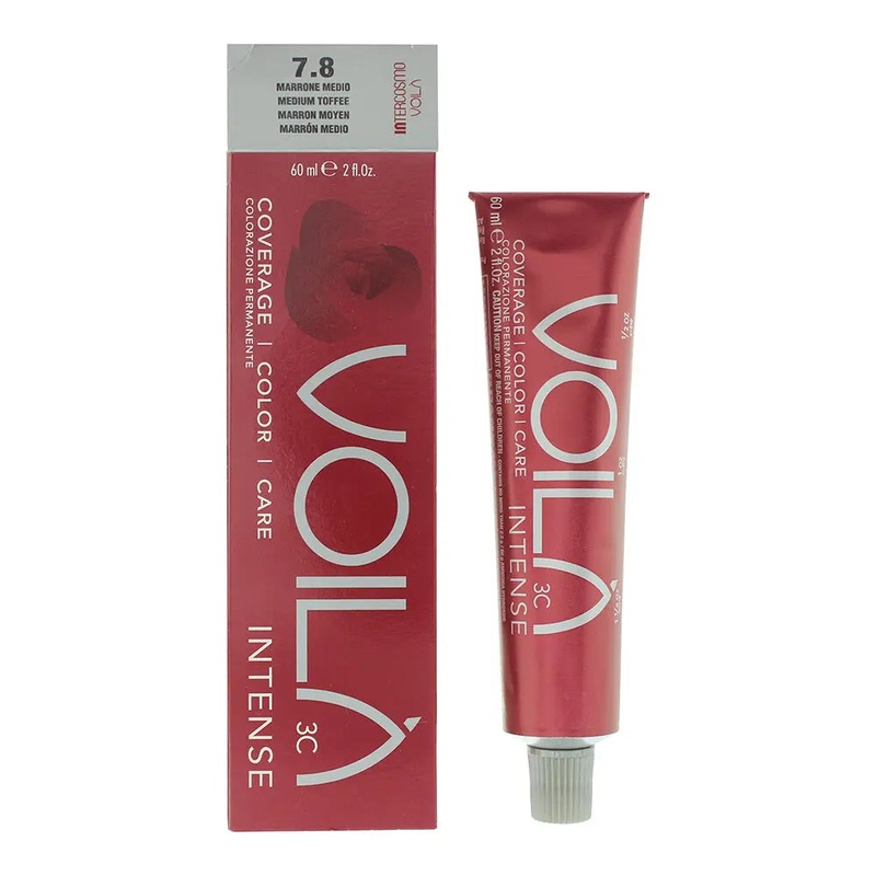 Intercosmo Voil 3C Intense 7.8 Medium Toffee Hair Colour 60ml