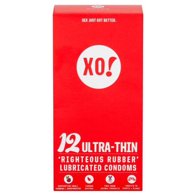 Righteous Rubber Condoms - Ultra-Thin & Lubricated 12 units