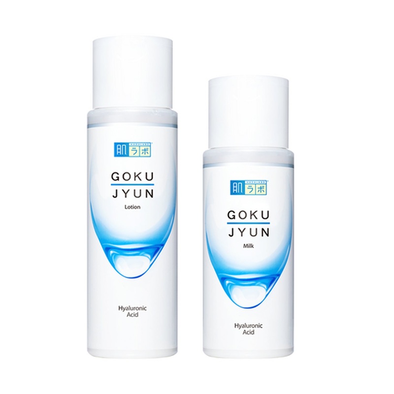 HADA LABO Gokujyun 2P Set (Lotion 170ml+Milk 140ml+Hair Band)