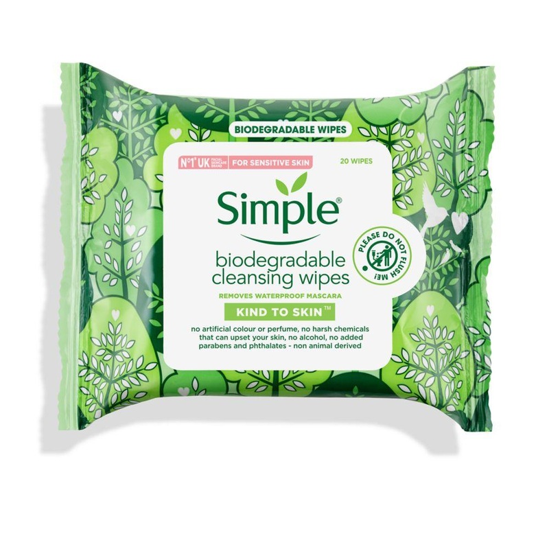 Simple Biodegradable Face Wipes 20s