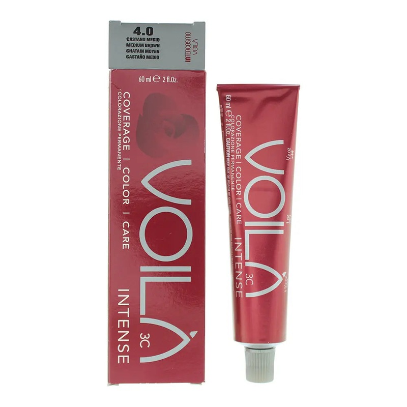 Intercosmo Voil 3C Intense 4.0 Medium Brown Hair Colour 60ml