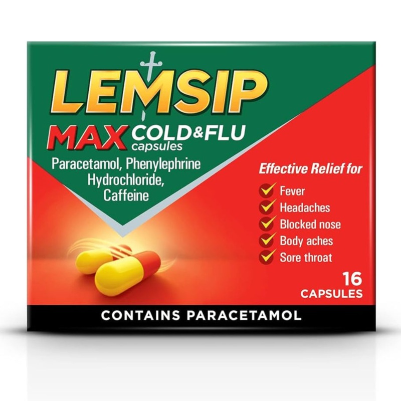 Max Cold & Flu 16 Capsules