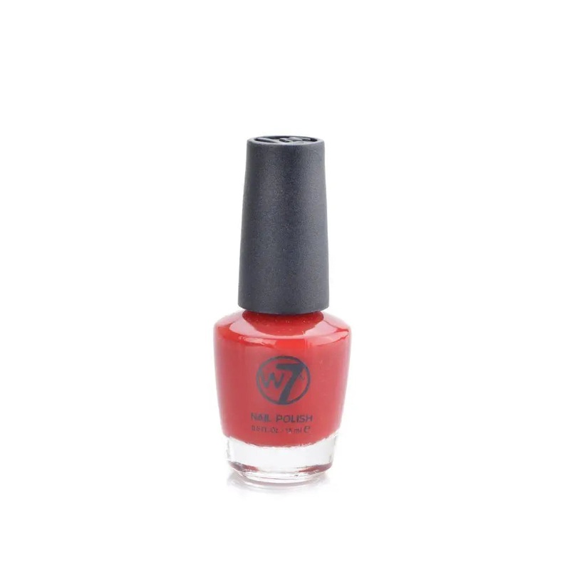 W7 Cosmetics Red Nail Polish 15ml  - Red Rose