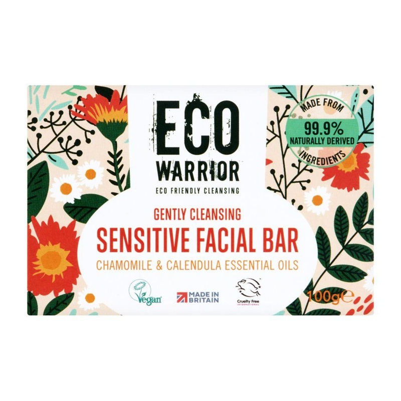 Gently Cleansing Sensitive Facial Bar - Chamomile & Calendula Essential Oils 100G