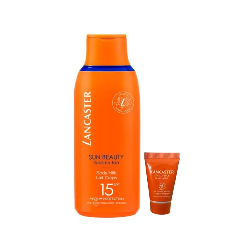 Lancaster Sun Beauty Sublime Tan Body Milk SPF 15 175ml + SPF 50 15ml