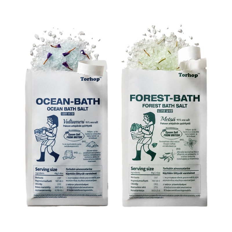 Torhop Bath Salt 40g 2 Types Ocean Bath Salt