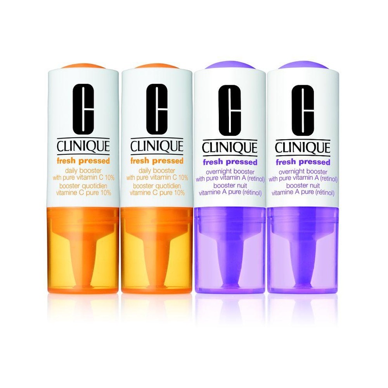 Fresh Pressed ClinicalDaily + Overnight Boosters With Pure Vitamins C 10% + A (Retinol) 4 Pack