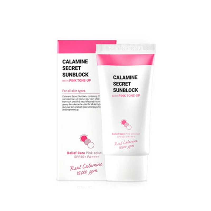 K-SECRET Calamine Secret Sunblock with pink tone-up 50ml 50ml
