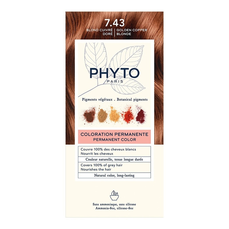 Phytocolor Kit 7.43 Gold Copper Blonde