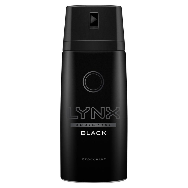 Body Spray Deodorant Aerosol Black 150Ml