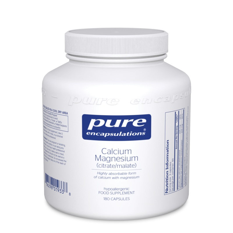 Calcium Magnesium Citrate+Malate 180 Capsules